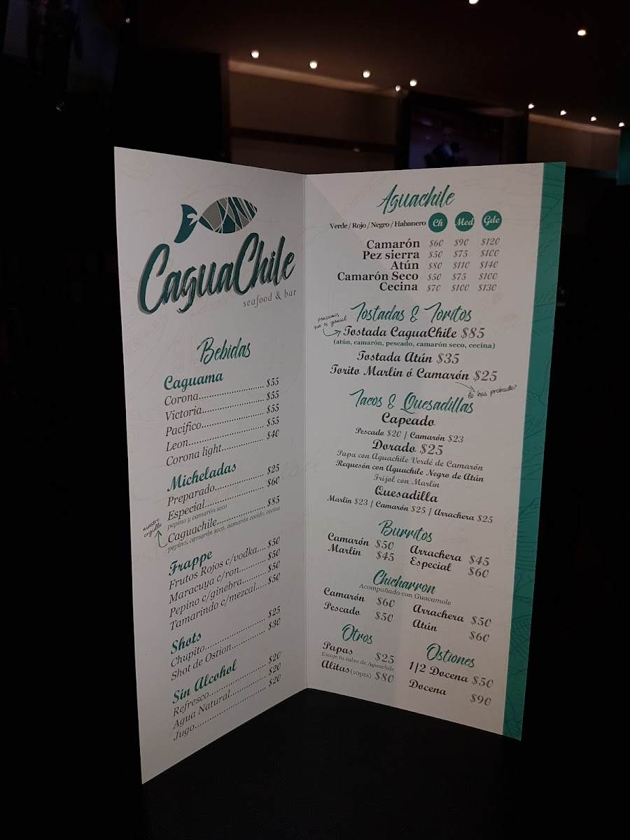 CAGUACHILE Menu - Image 2